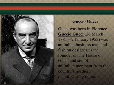 gucci fondator|what year was gucci founded.